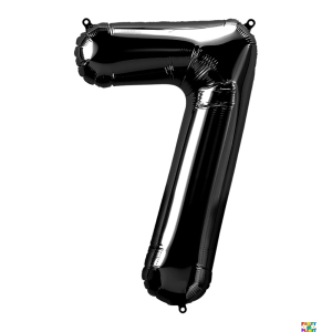 34'' Black Number Foil Balloons - Image 7