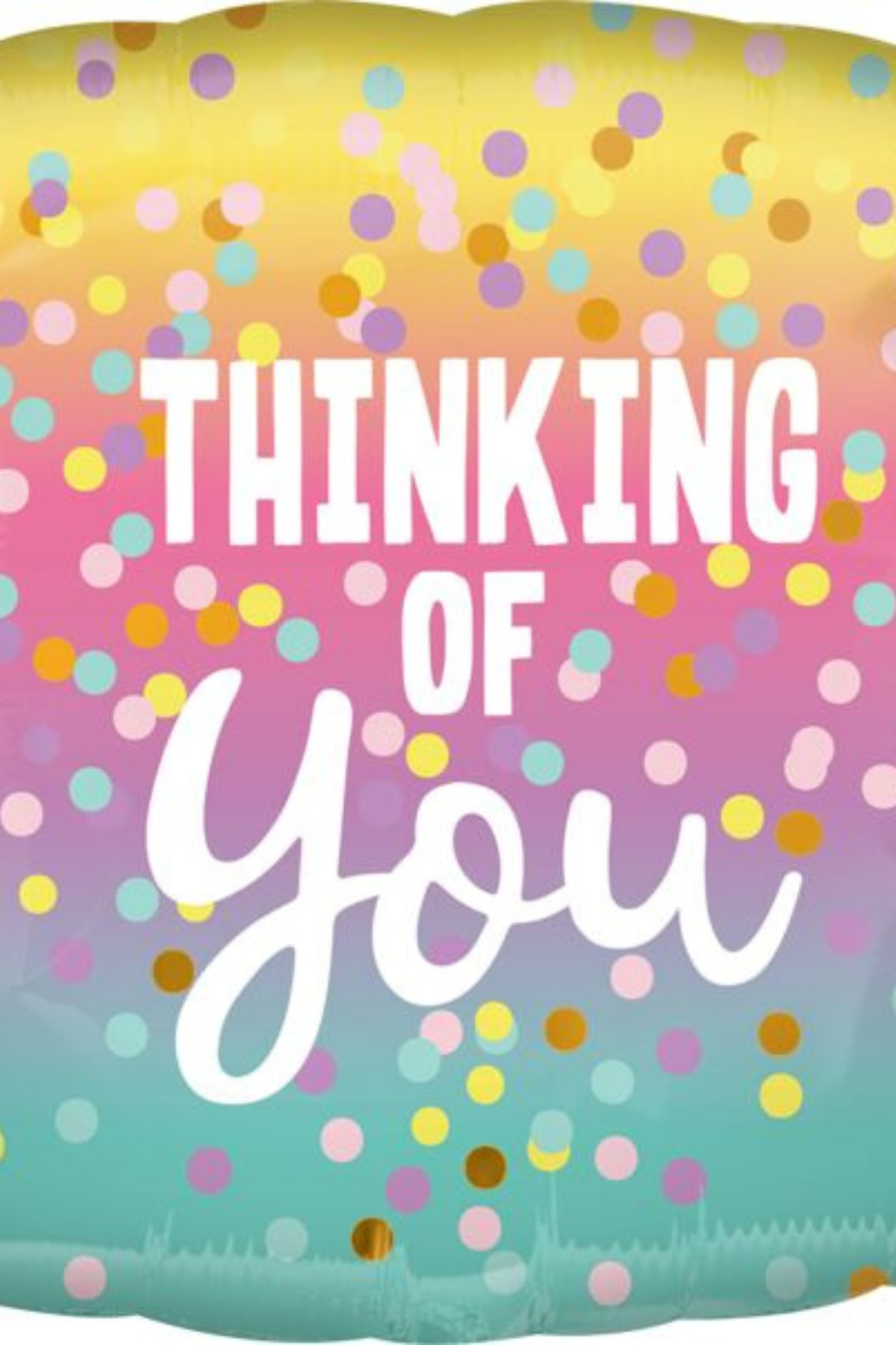 17" Thinking Of You Pastel Dot Balloon #364