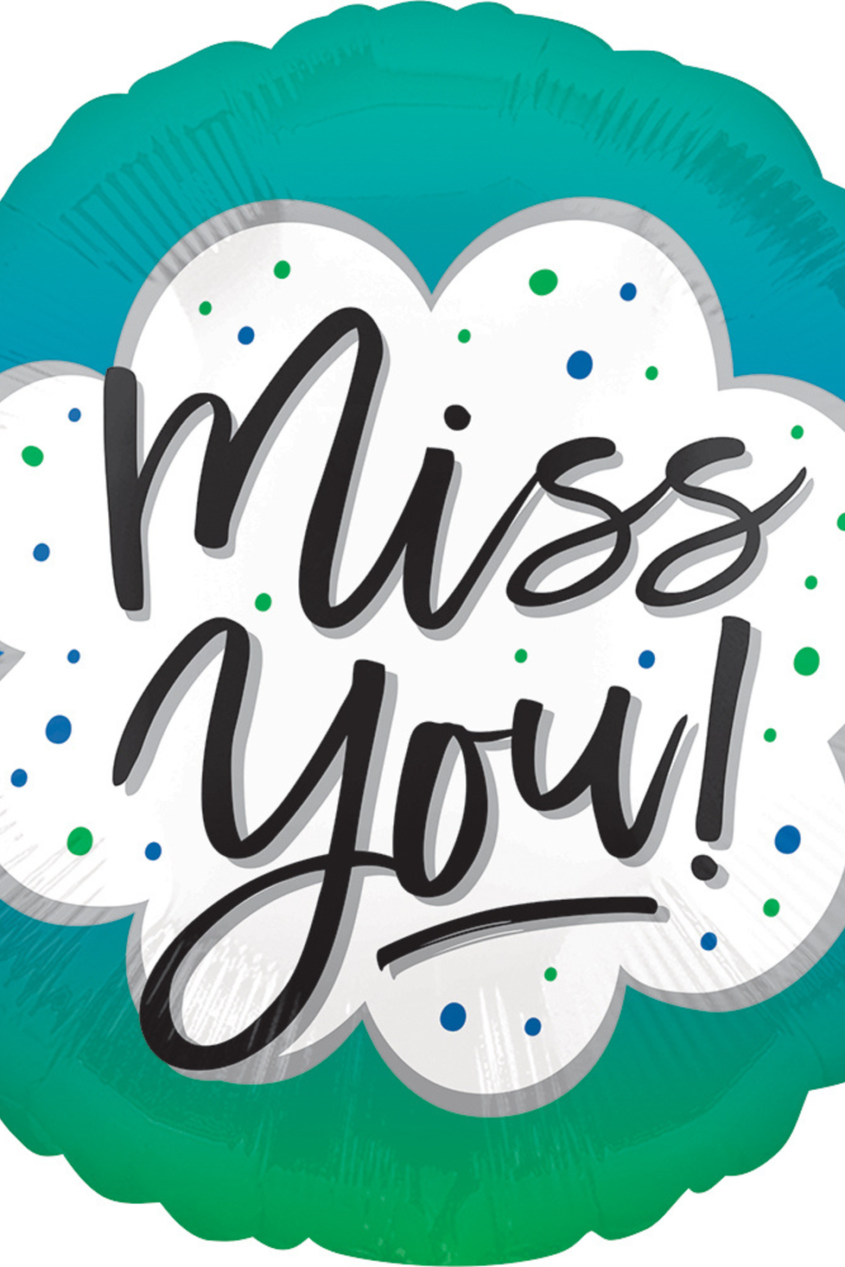 17" Miss You Ombre Balloon #362