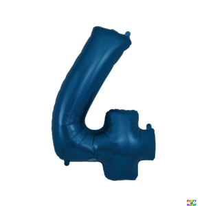 34'' Navy Matte Number Foil Balloons - Image 7