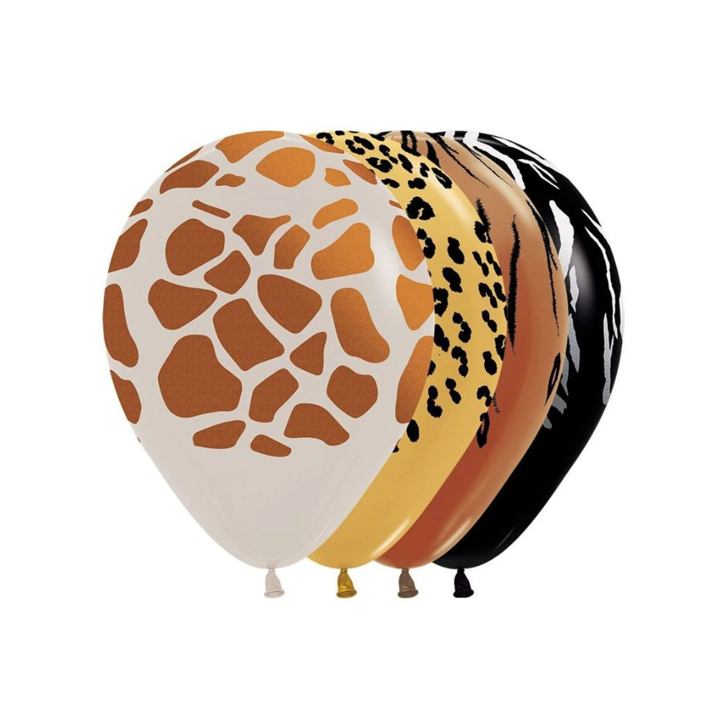 Untitled-design-27.png Sempertex 11" Deluxe Assorted Animal Print Latex Balloons 50ct. - Image 1