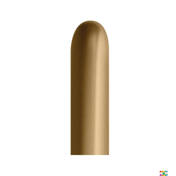 260B Reflex Gold Latex Balloons 50/pk