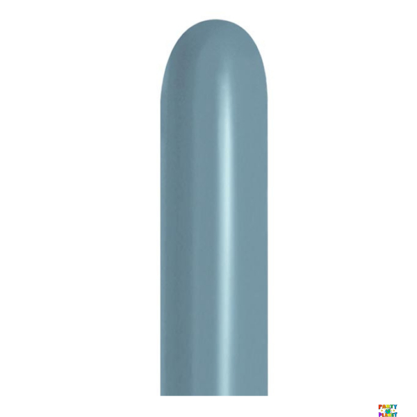 260B SEMPERTEX PASTEL DUSK BLUE LATEX BALLOONS 50/PK