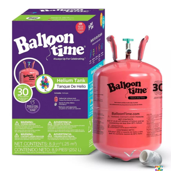 Jumbo Balloon Time Helium Tank kit (50 balloons) NON-RETURNABLE