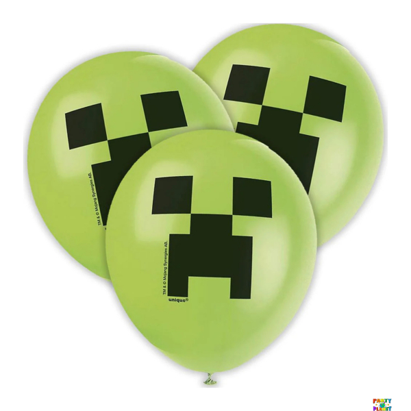 8CT 12" MINECRAFT BALLOONS