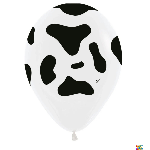 11" Sempertex Cow Print Latex Balloons 50ct.