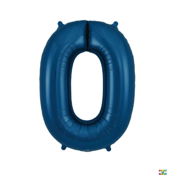 34'' Navy Matte Number Foil Balloons