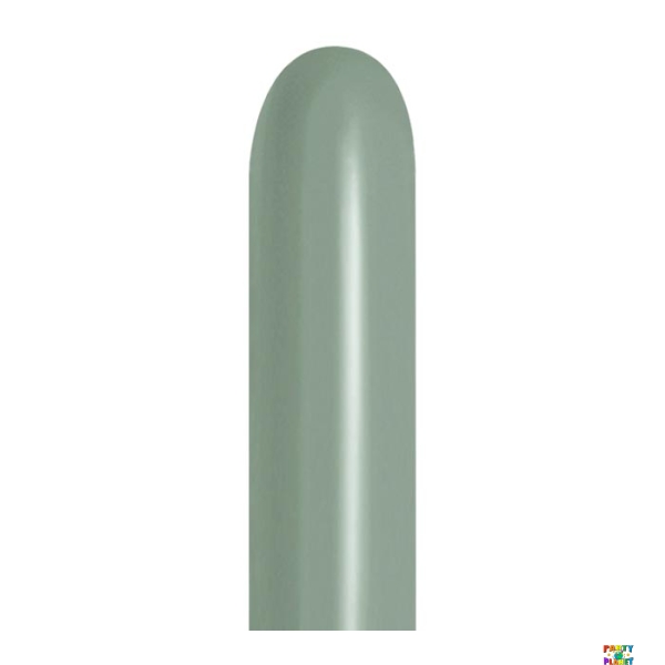 260B SEMPERTEX PASTEL DUSK LAUREL GREEN LATEX BALLOONS 50/PK