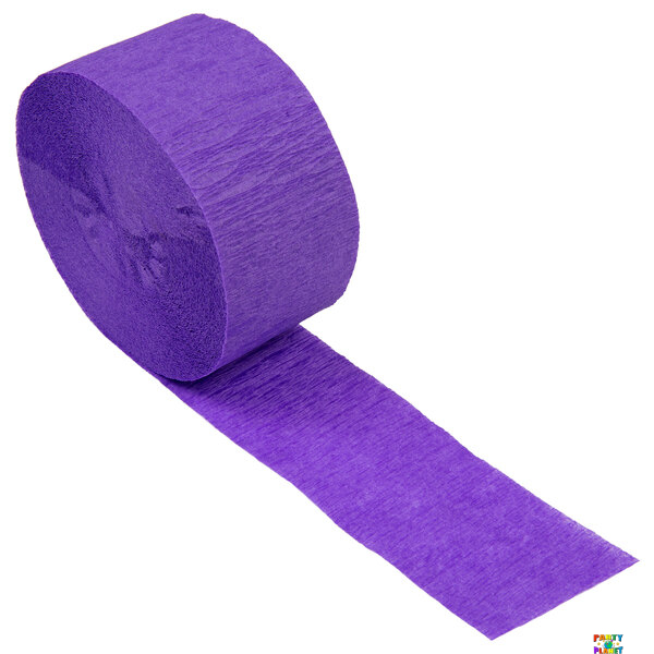 Royal Purple 81ft Crepe Streamer