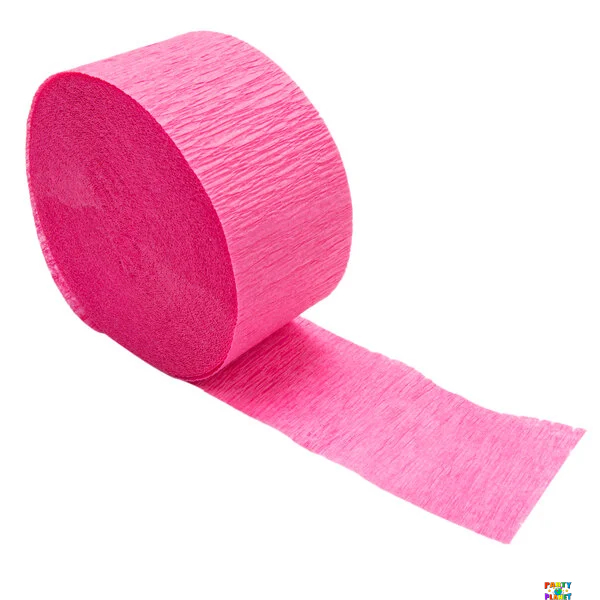 Pink 81ft Crepe Streamer