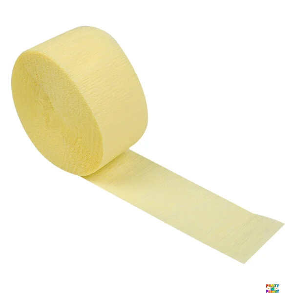 Primrose Yellow 81ft Crepe Streamer