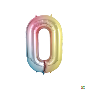 34'' Rainbow Number Foil Balloons - Image 7