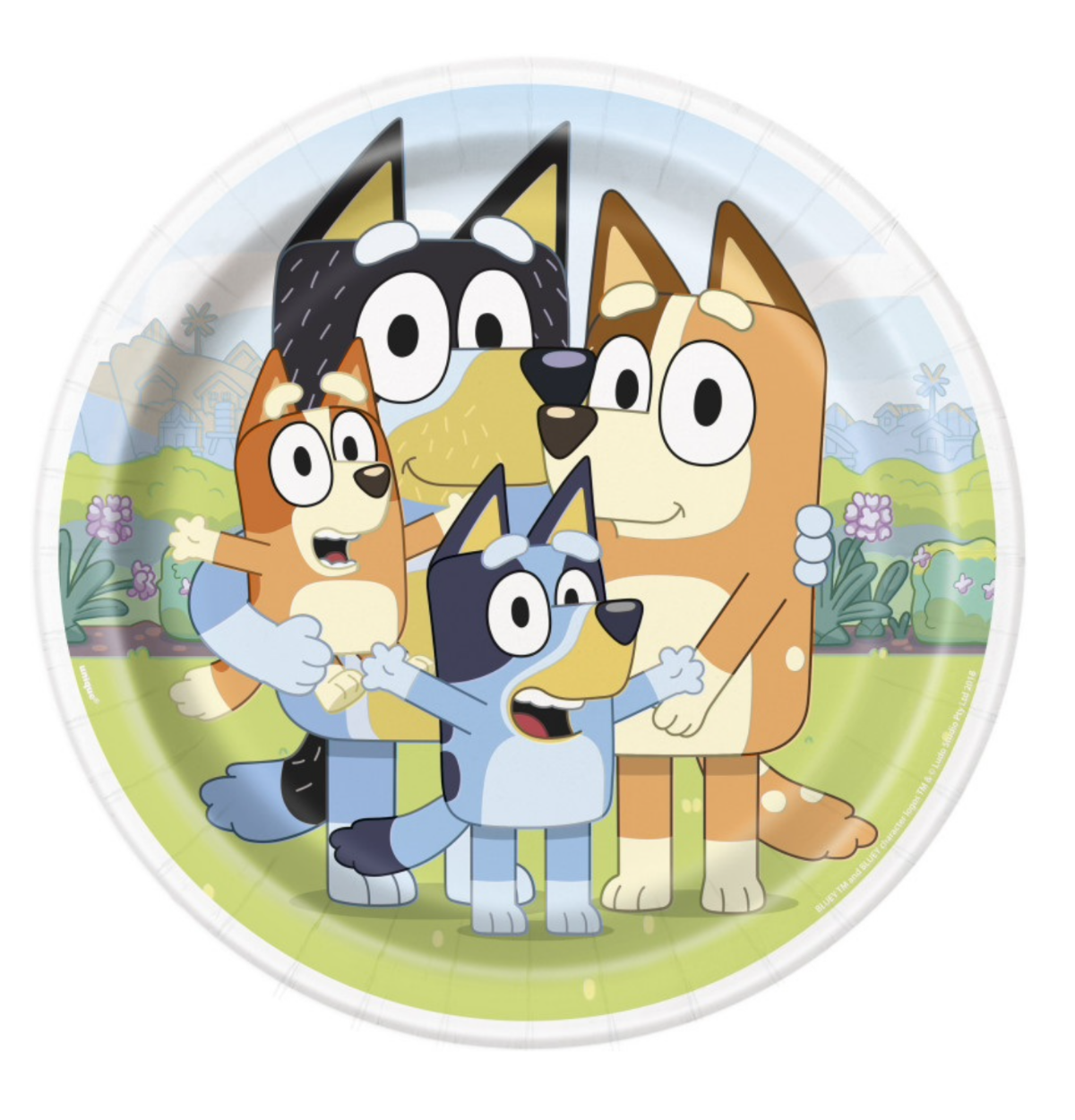 Bluey Round 9" Dinner Plates 8ct.