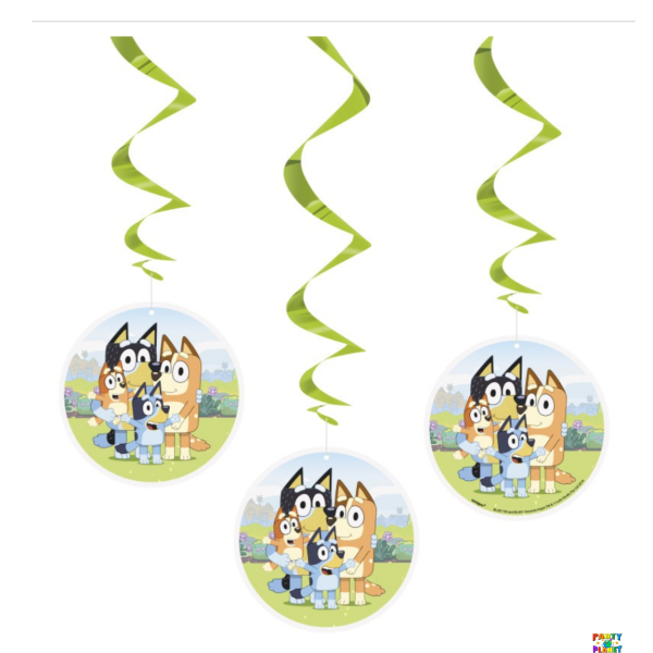 26" Bluey Hanging Swirls - 3ct.