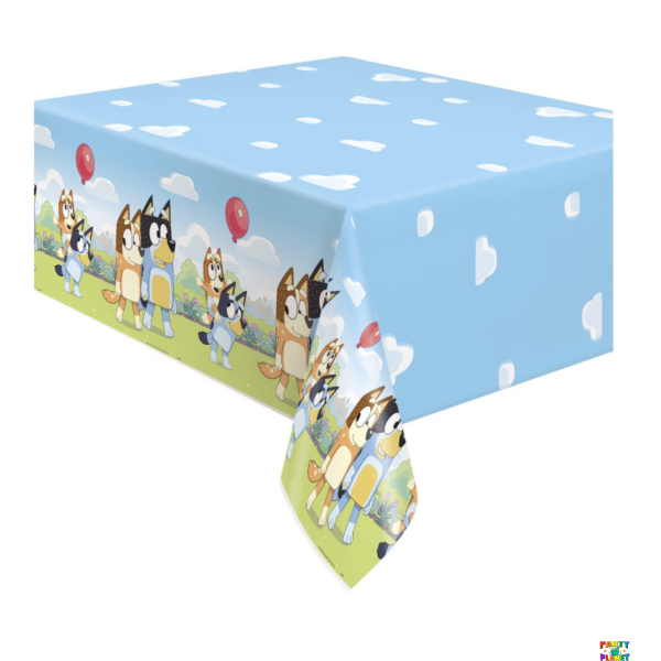 Bluey Rectangular Plastic Table Cover 54" x 84"