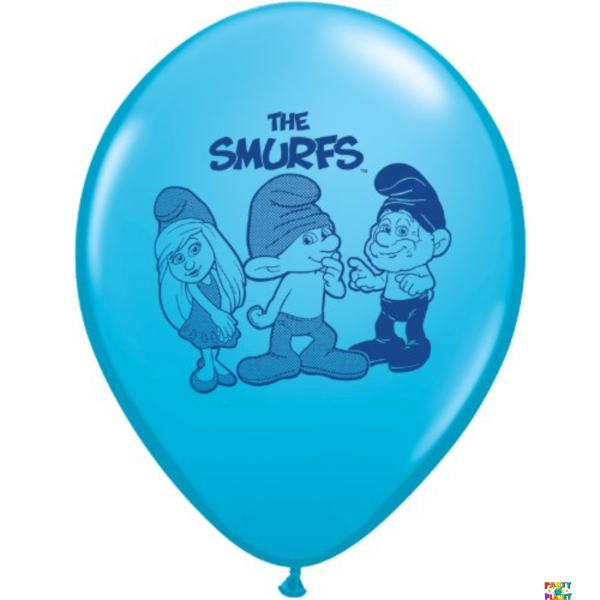 The Smurfs-Themed Latex Balloons, 6-Pack Assortment