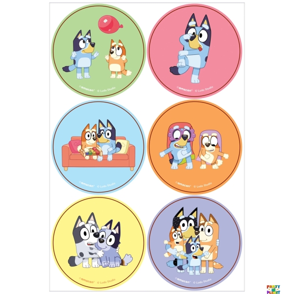 Bluey Stickers 24Pcs