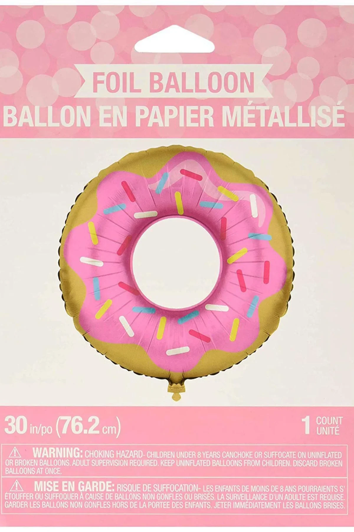 1CT SHAPED 30" DONUT TIME BALLOON PKG