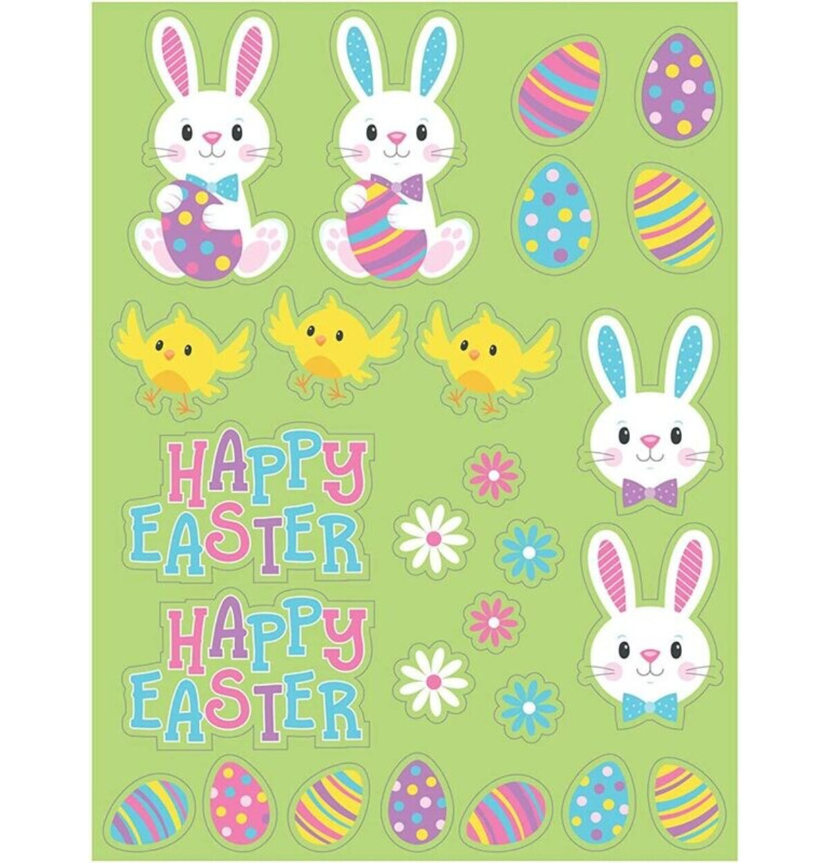 4CT EASTER CHARACTERS STICKER VALUE PACK