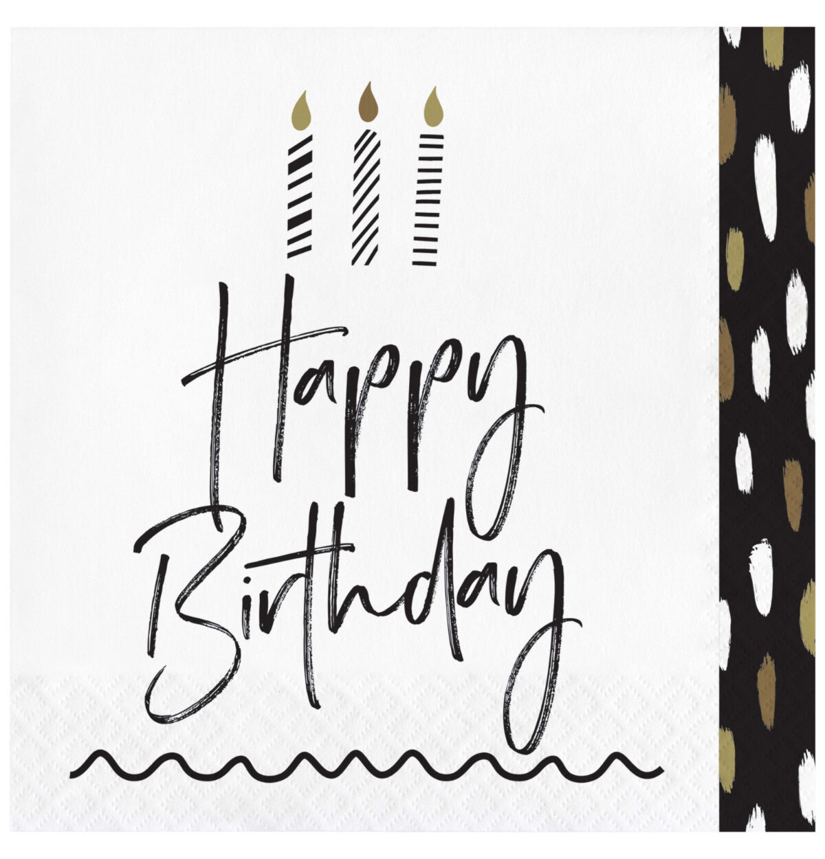 GOLDEN WISHES BIRTHDAY LUNCH NAPKINS 16CT.