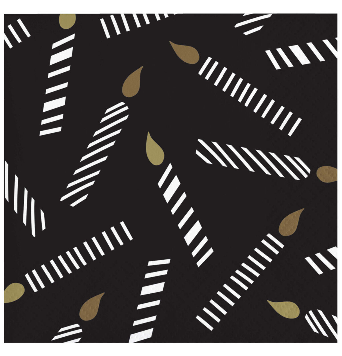GOLDEN WISHES BEVERAGE NAPKINS 16CT. 2PLY