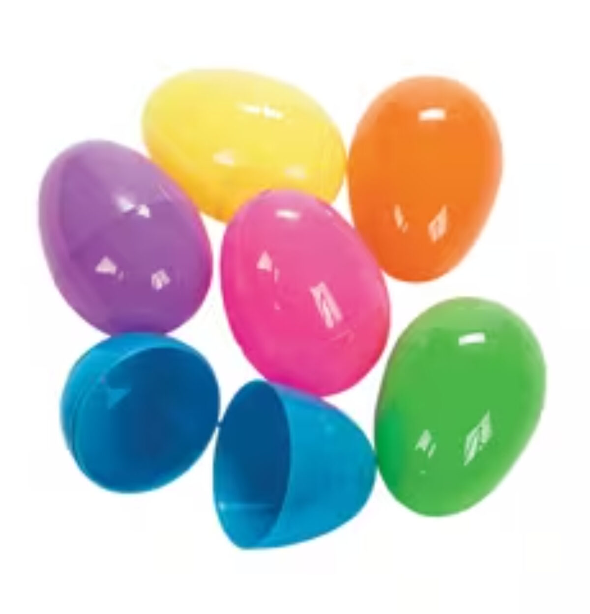 Iridescent Plastic Easter Eggs 10ct