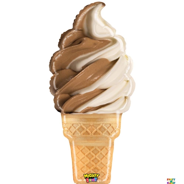 35" MIGHTY ICE CREAM CONE BALLOON SHAPE #411