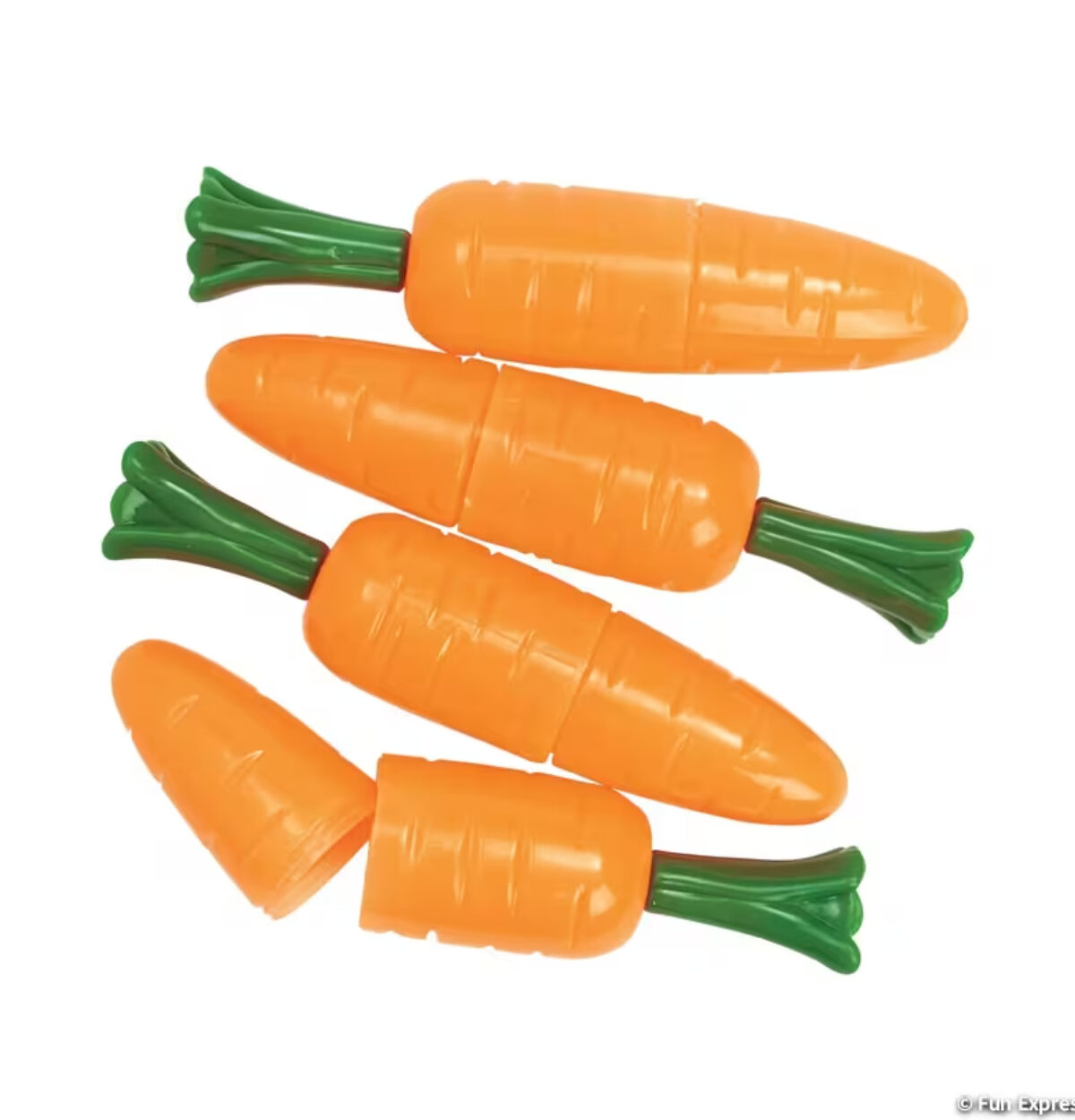 5 1/2" Jumbo Carrot Plastic Easter Eggs