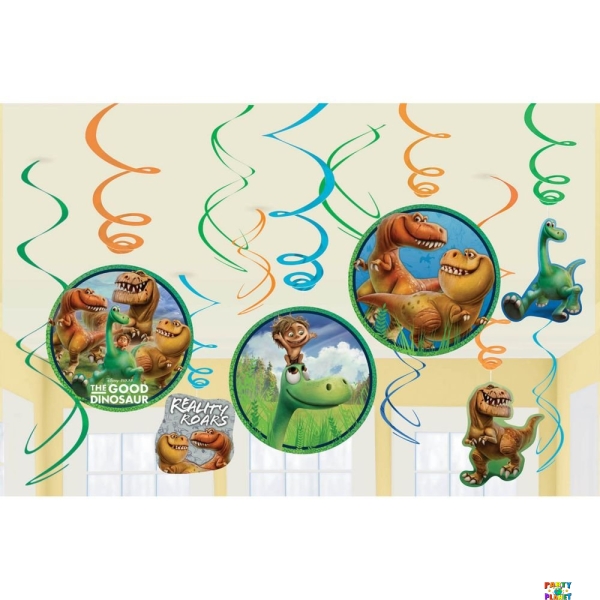 The Good dinosaur Swirl Decorations 12ct.