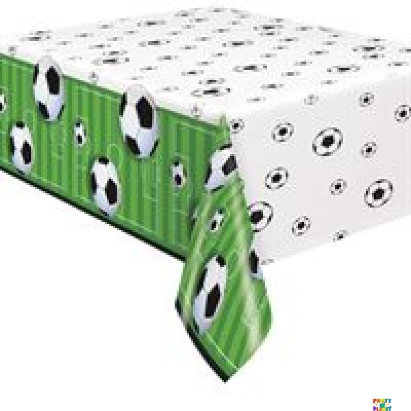 3D Soccer Plastic Table Cover 54" X 84"