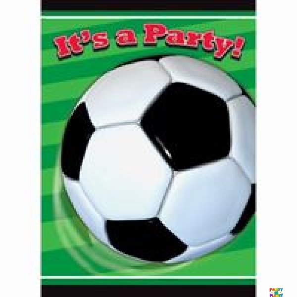 3D Soccer Invitations 8ct.