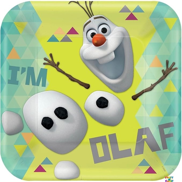 Olaf 9in Sq Plate 8ct.