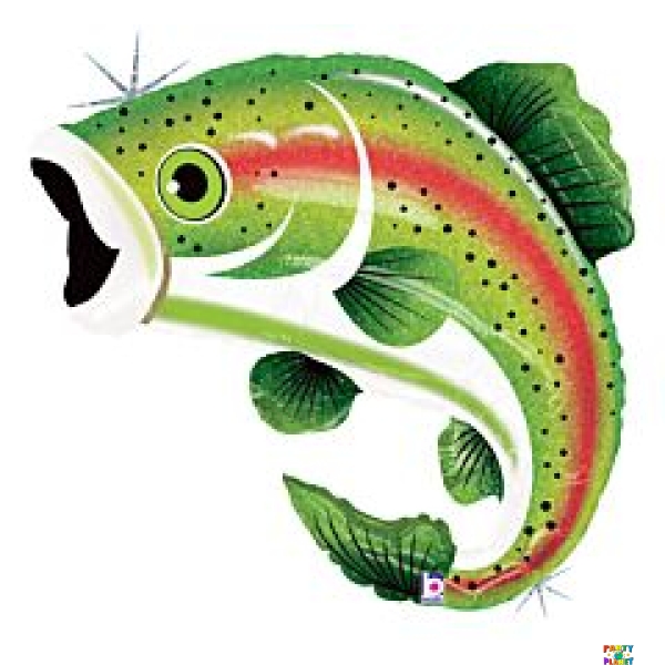 29" Rainbow Trout Shape Balloon #85 Gone Fishin'