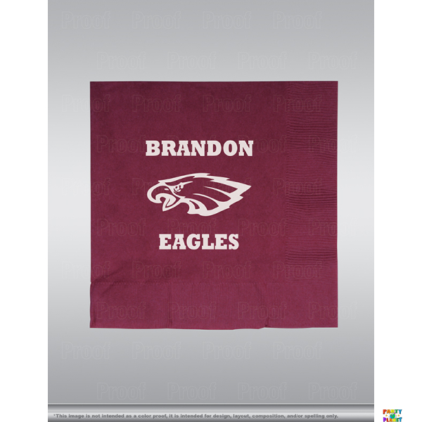 Brandon High School Custom Printed Napkins 16ct.