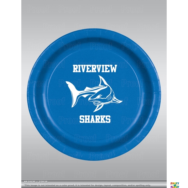 Riverview High School Custom Printed Plates 8ct.