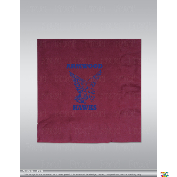 Armwood High School Custom Printed Napkins 16ct.