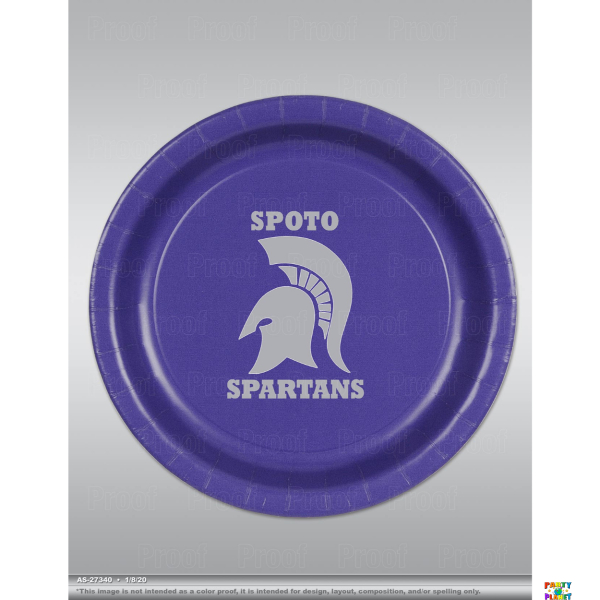 Spoto High School Custom Printed Plates 8ct.
