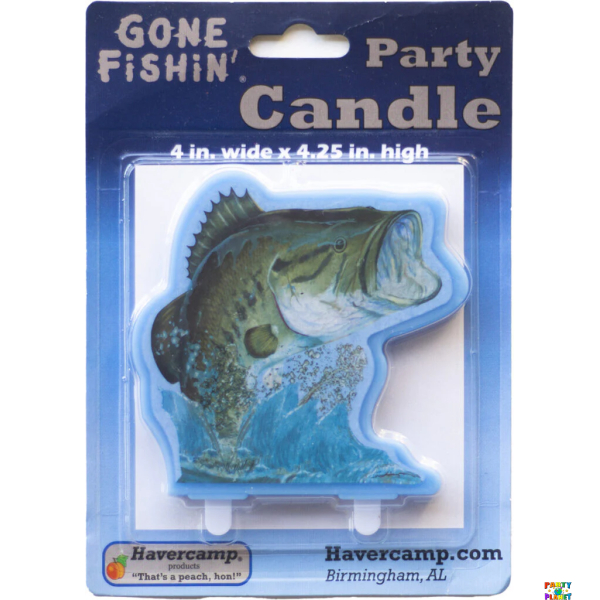 Gone Fishin' Party Candle