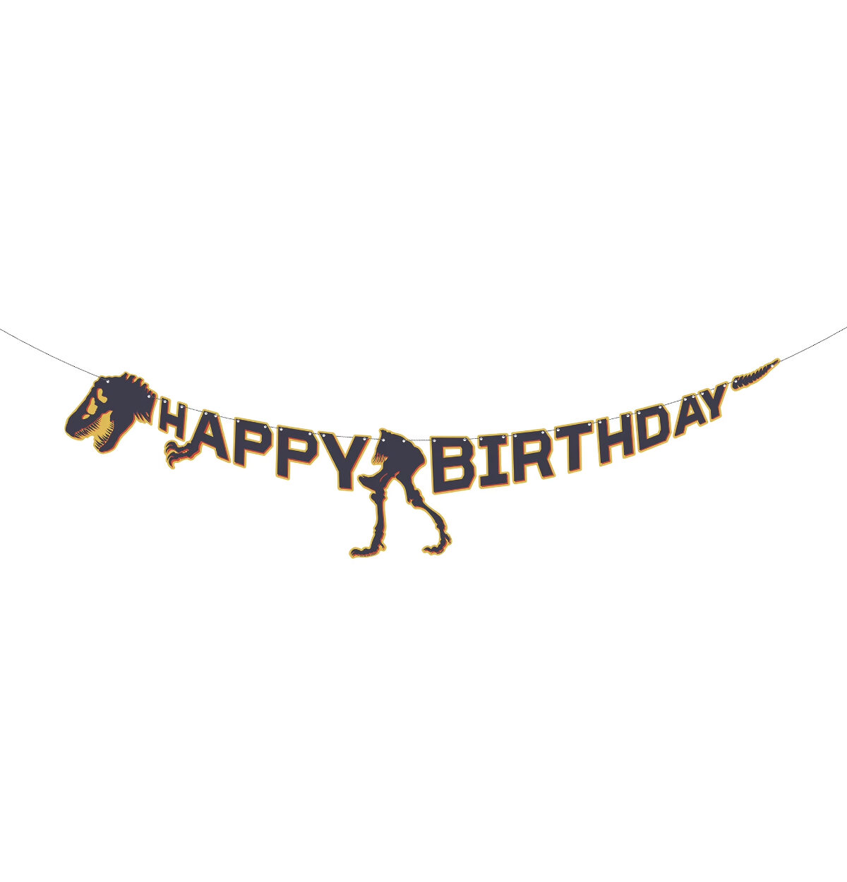 JURASSIC WORLD 3 HAPPY BDAY BANNER - 5FT