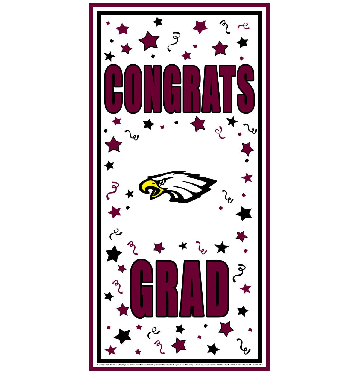 BRANDON School Spirit Congrats Grad Door Cover
