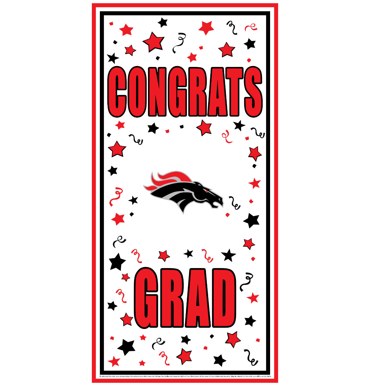 STRAWBERRY CREST School Spirit Congrats Grad Door Cover