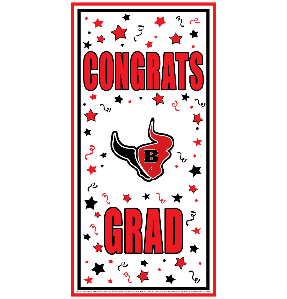 Bloomingdale School Spirit Congrats Grad Door Cover