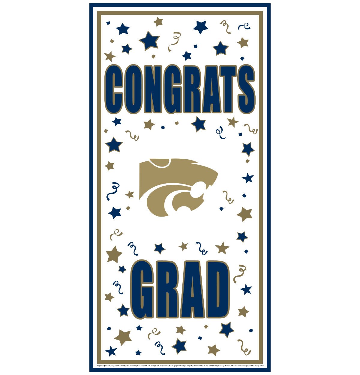 DURANT School Spirit Congrats Grad Door Cover