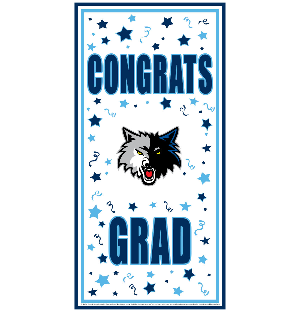 NEWSOME School Spirit Congrats Grad Door Cover