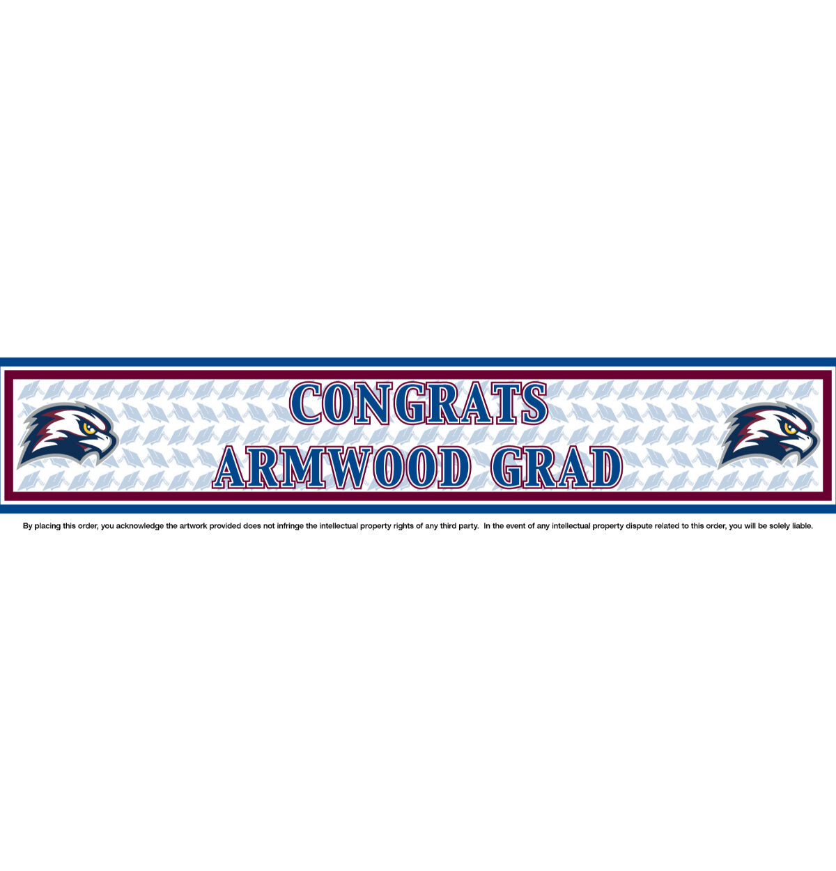 ARMWOOD High School Grad Banner 12"x60"