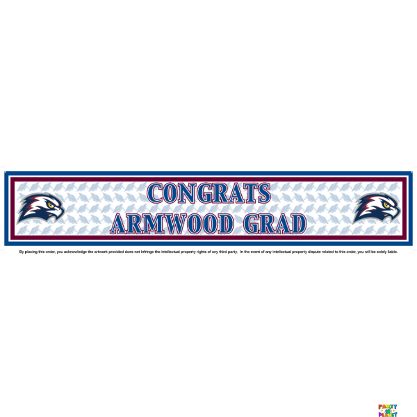ARMWOOD High School Grad Banner 12"x60"