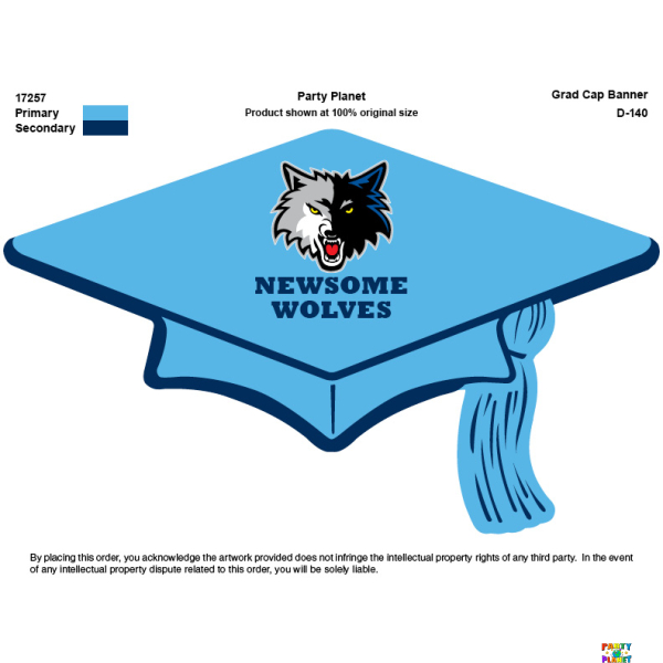 NEWSOME High School Grad Cap Twirly Whirl 5ct.