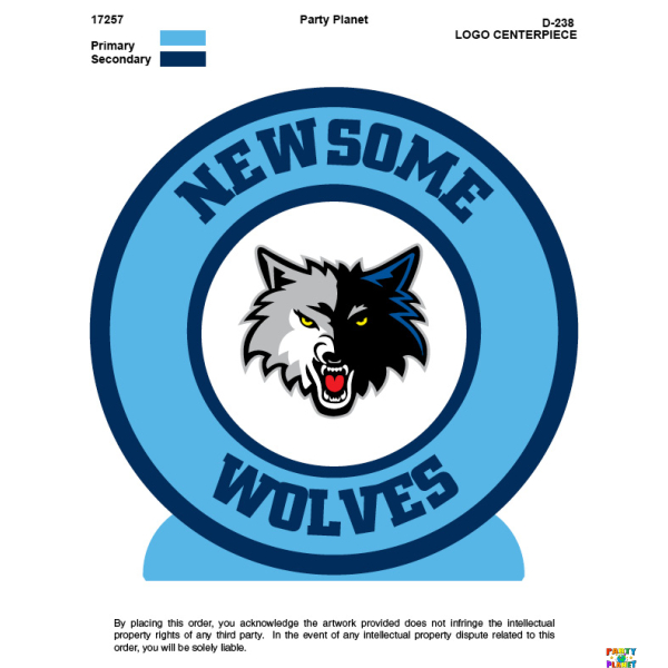 NEWSOME High School School Spirit Centerpiece