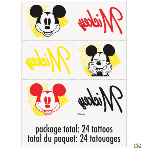 Disney Mickey Mouse Tattoos 24ct.