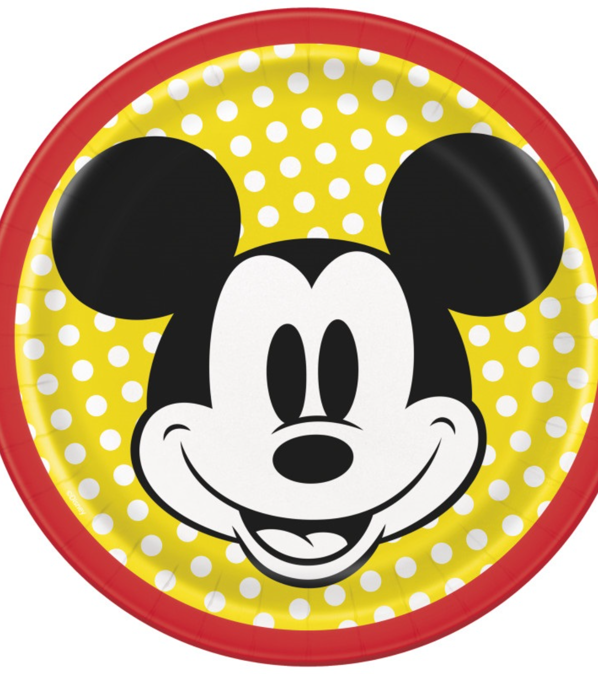 Disney Mickey Mouse Round 7" Dessert Plates 8ct